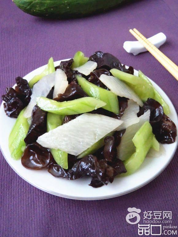 木耳山药炒青瓜