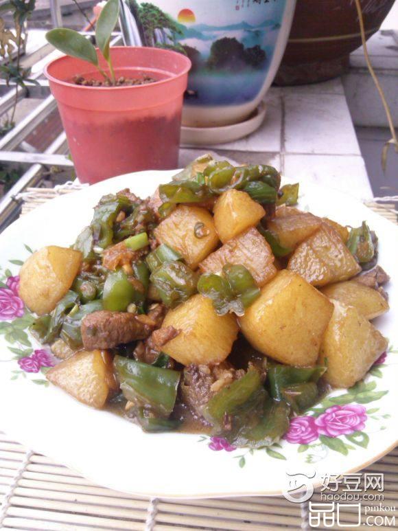 山药炒肉块