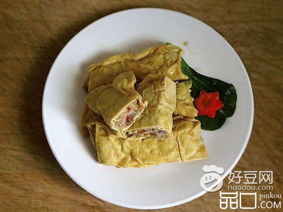 胡萝卜山药百叶包