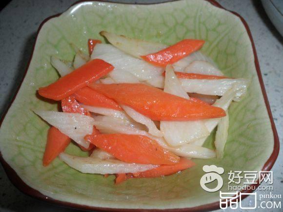 胡萝卜炒山药