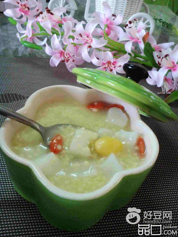 白果山药小米粥