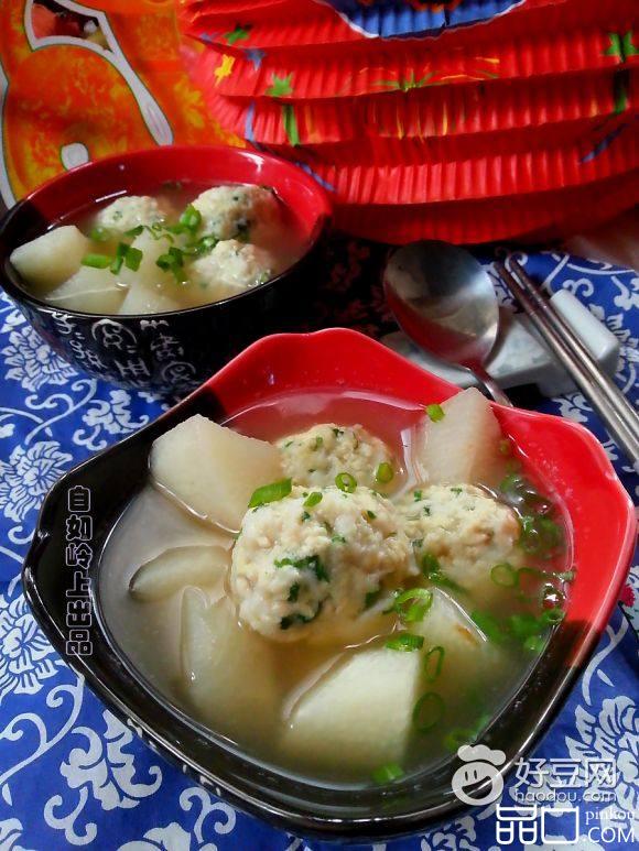 豆腐鱼丸山药汤