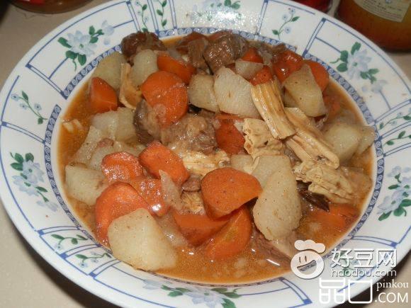 山药胡萝卜烩牛肉