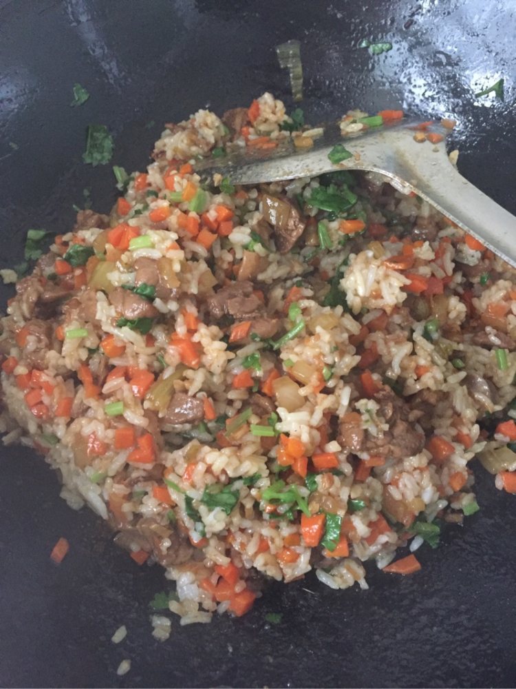 潮汕鸭肉炒饭步骤8
