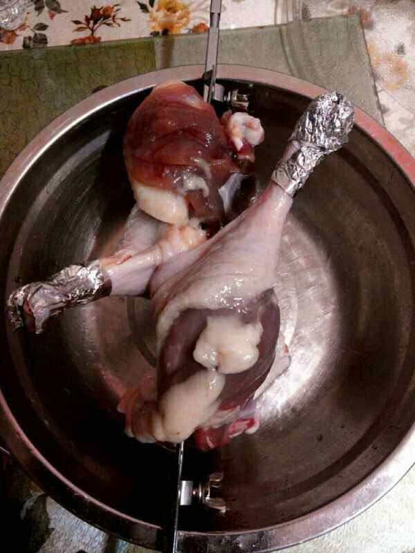 转叉烤鸭腿步骤2