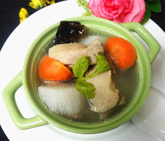 山药木耳鸭腿汤步骤12