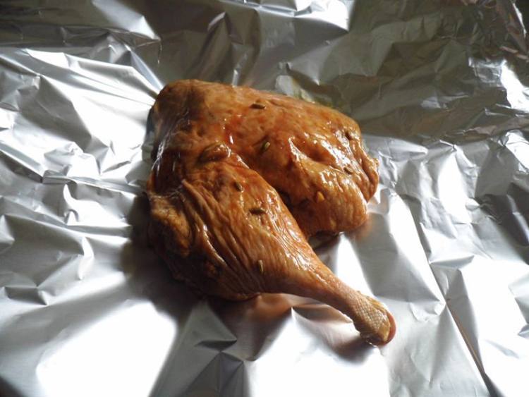 蜜辣脆皮烤鸭步骤3