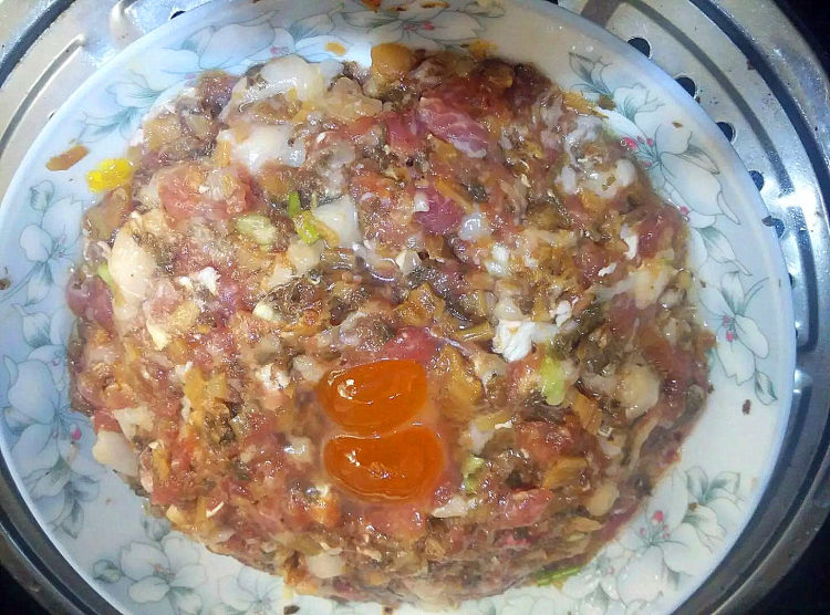 咸蛋蒸肉饼步骤4