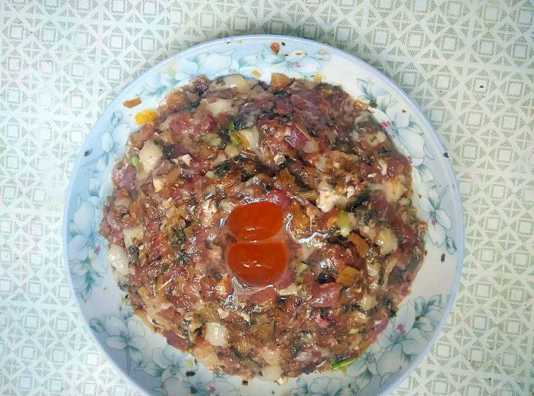 咸蛋蒸肉饼步骤3