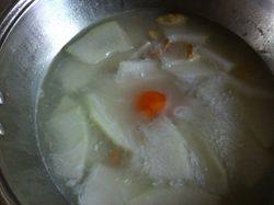 咸蛋虾米冬瓜汤步骤7