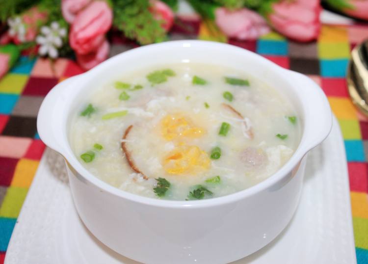 咸蛋瘦肉粥步骤11