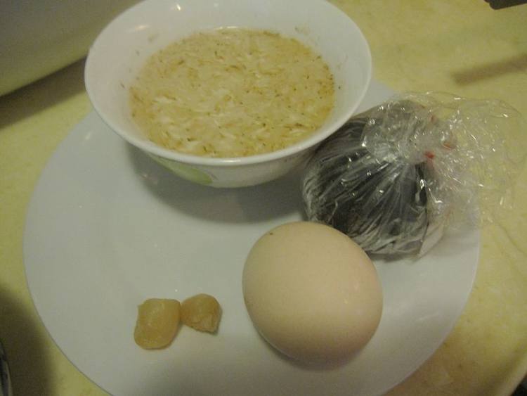 虾皮干贝蒸水蛋步骤1