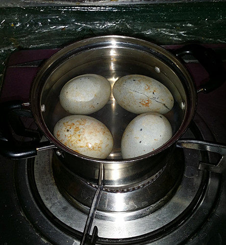 皮蛋剁椒拌金针茹步骤2