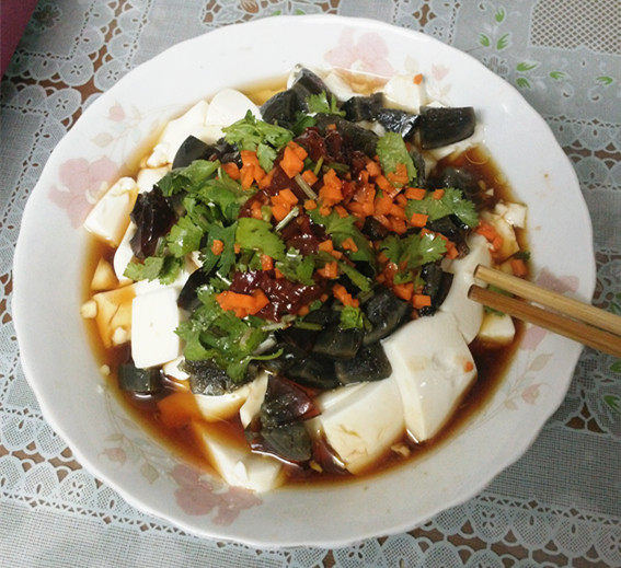 皮蛋嫩豆腐步骤8