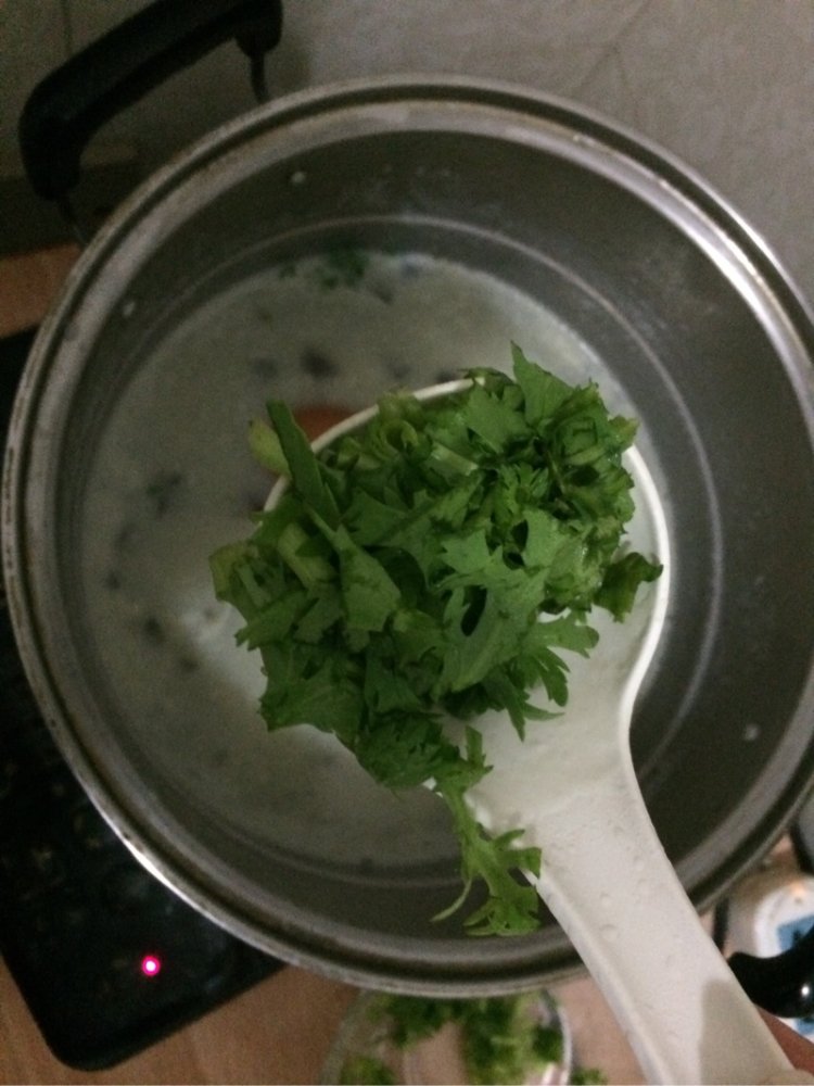 皮蛋青菜粥步骤8