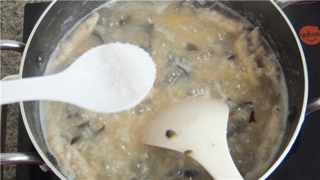 皮蛋肉根粥步骤9