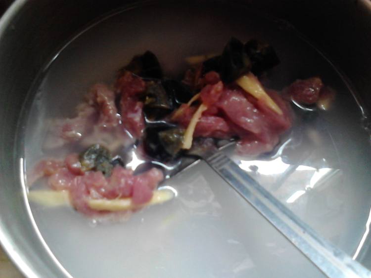 皮蛋肉粥步骤5