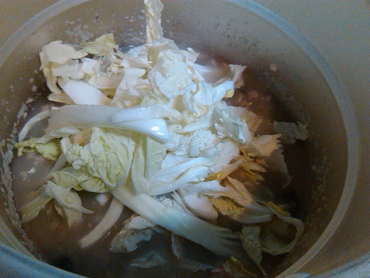 皮蛋肉末白菜粥步骤7