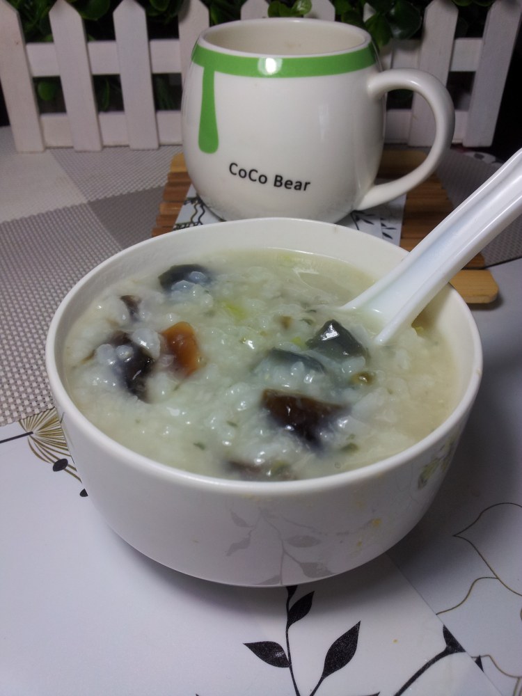 面包机版皮蛋粥步骤7