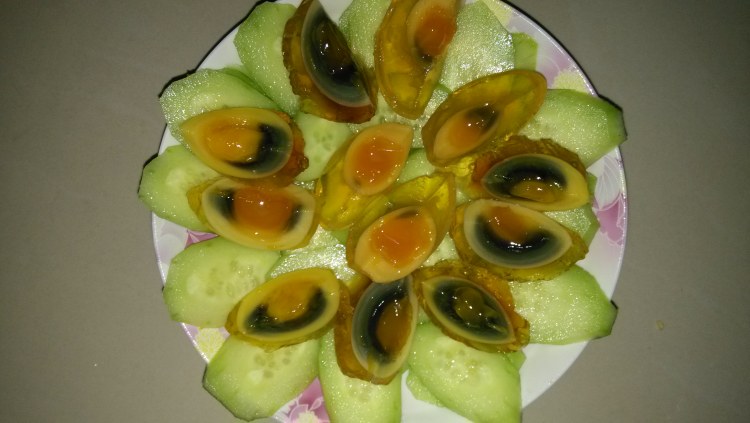 干蒸黄瓜皮蛋步骤2