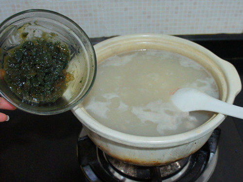 皮蛋肉丝粥步骤7