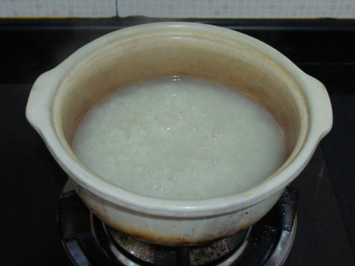 皮蛋肉丝粥步骤3