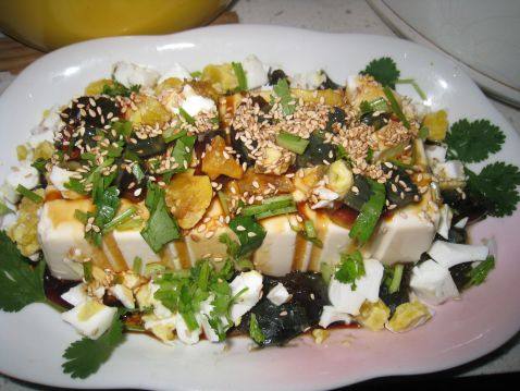 鸳鸯蛋拌豆腐步骤5