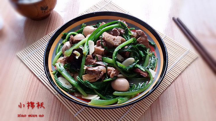 油麦菜清炒鹌鹑蛋步骤9