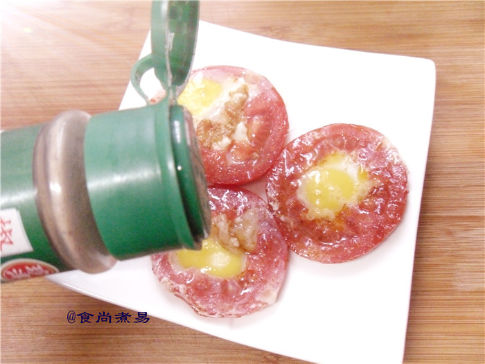 番茄煎鹌鹑蛋步骤8