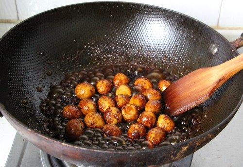 可乐虎皮鹌鹑蛋步骤8