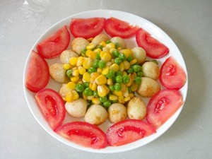豌豆玉米炒鹌鹑蛋步骤9