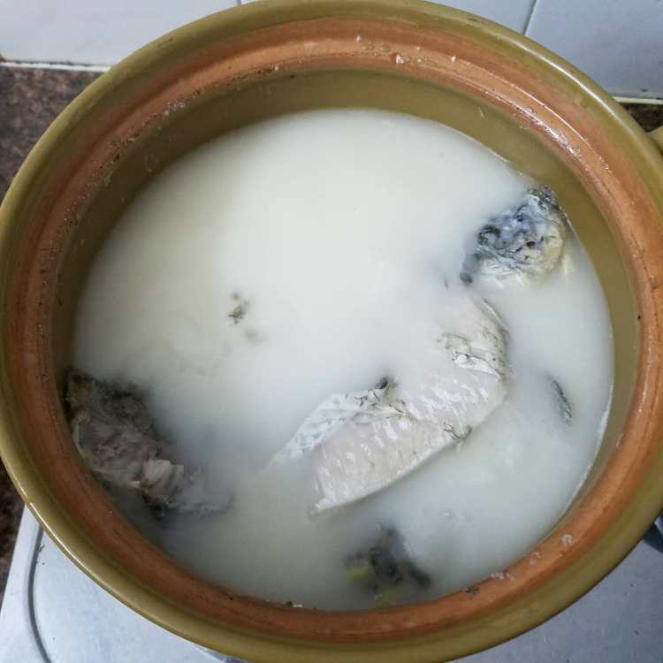 鲫鱼白菜汤步骤5