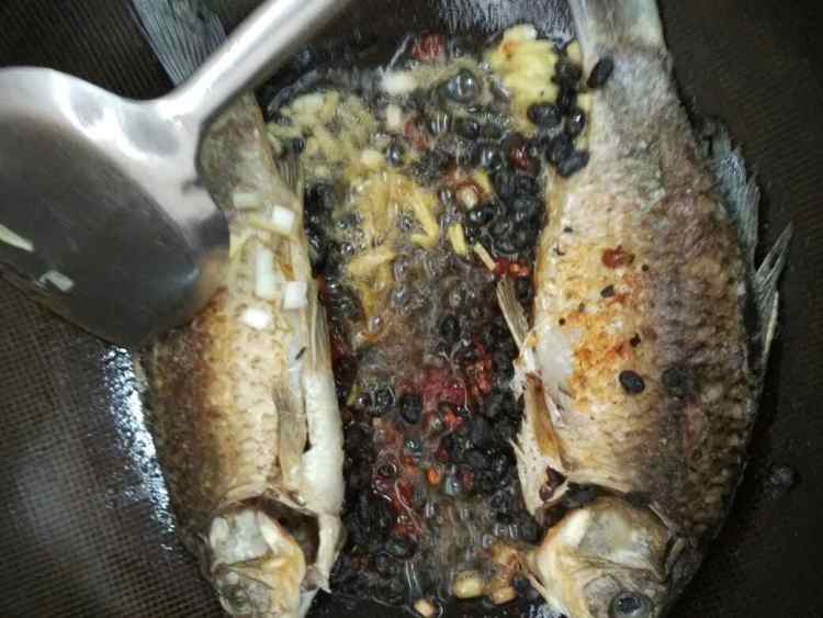 豆豉鲫鱼烧豆腐步骤4
