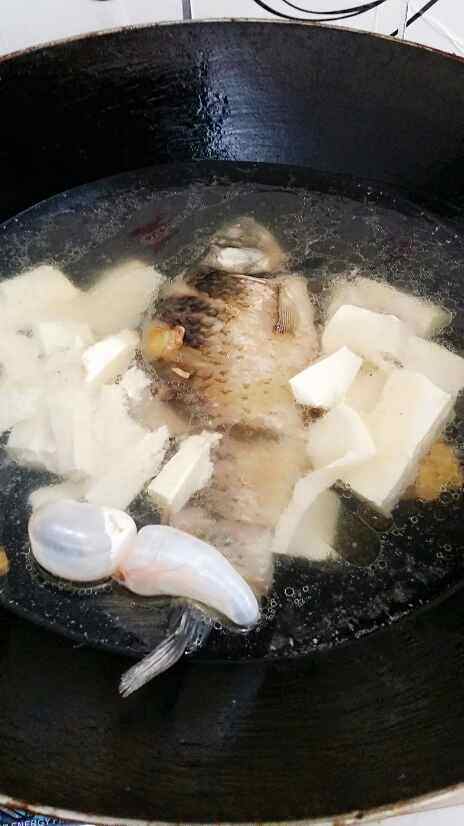 鲫鱼豆腐汤#多效护理步骤4