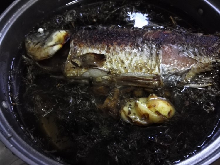 棉茵陈鲫鱼汤步骤5