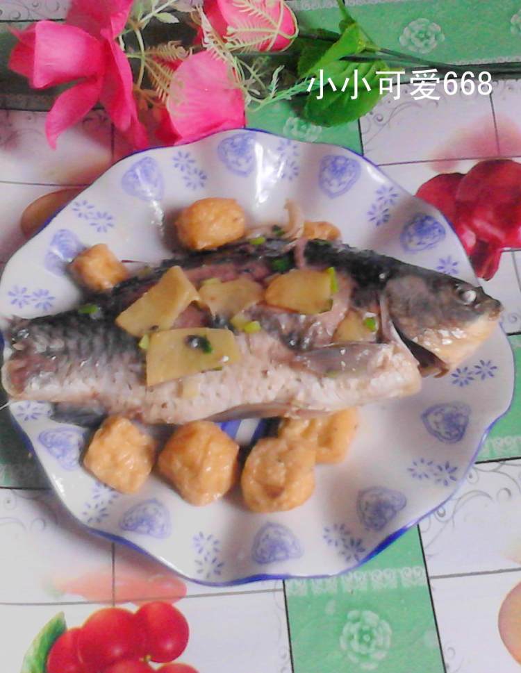 鲫鱼油豆腐步骤6