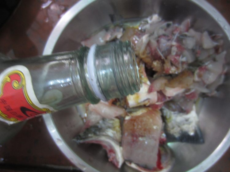 秋葵鲫鱼蒸饭步骤11