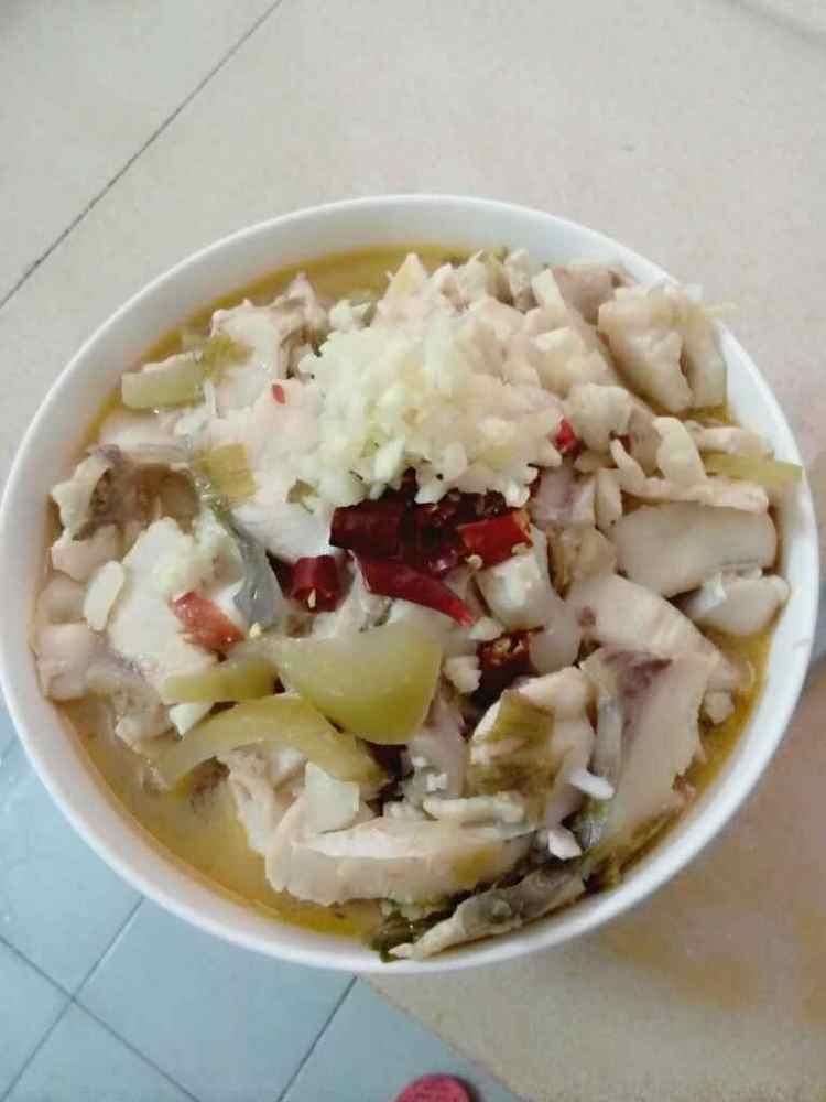 豆瓣酱版酸菜鱼步骤12