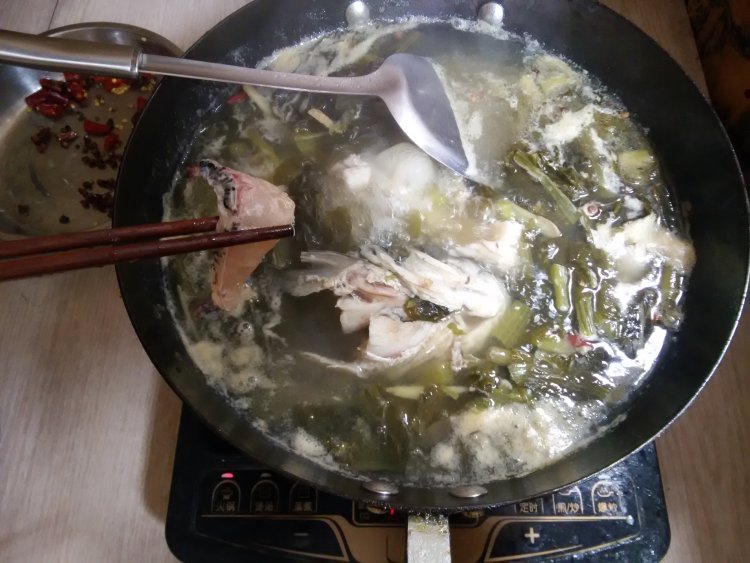 香辣酸菜鱼步骤12
