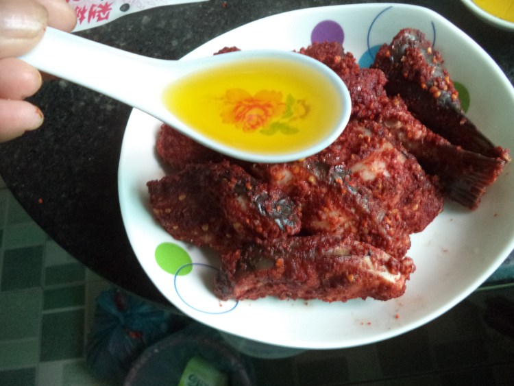茶油红米鱼步骤9