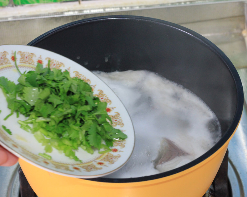 香菜鱼片步骤9