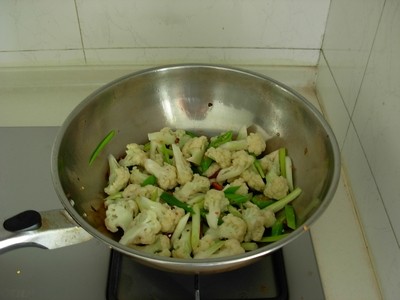 香辣菜花鱼片步骤13