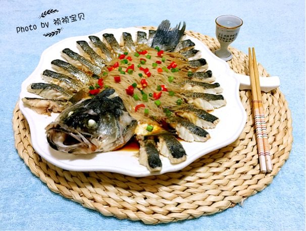 清蒸豆豉鲈鱼步骤14