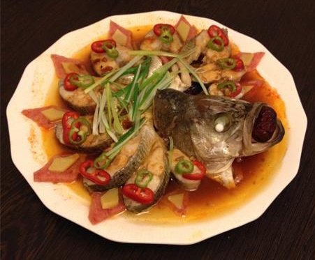 开屏鲈鱼步骤8