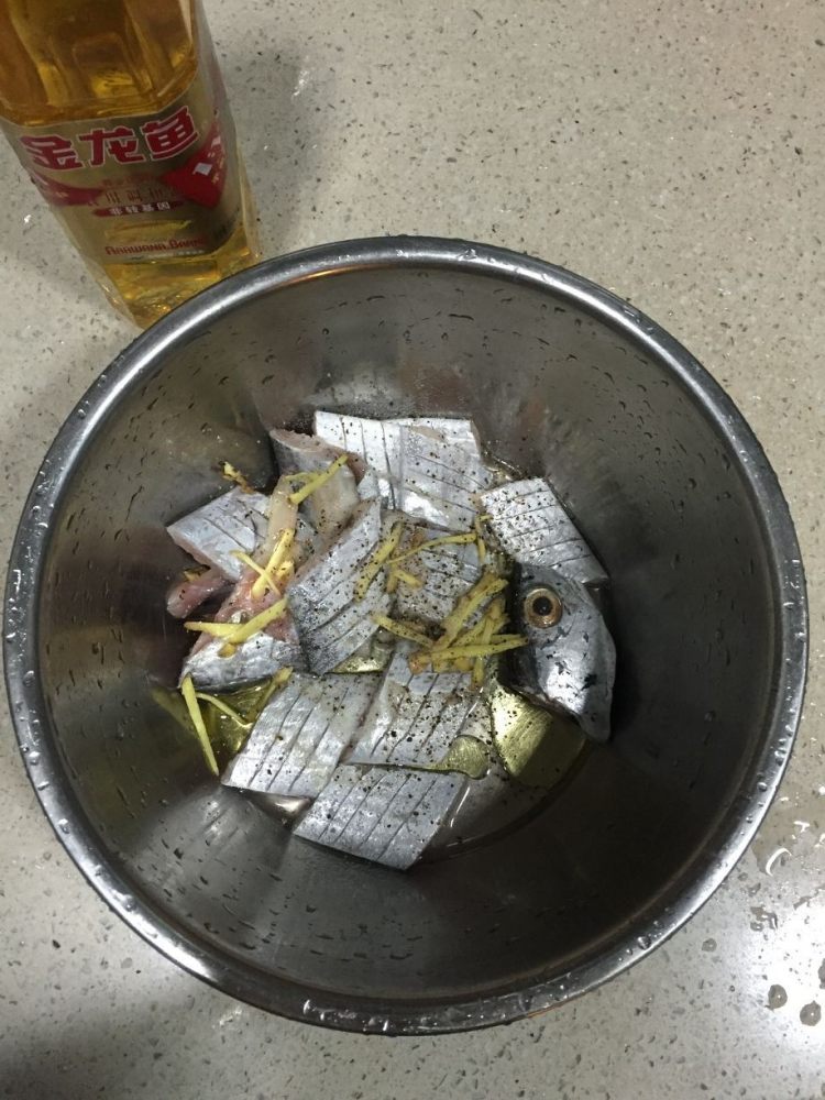 香炸带鱼#非转基因金步骤3