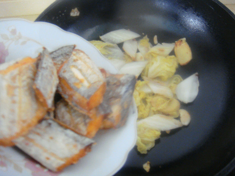 带鱼扒白菜步骤9