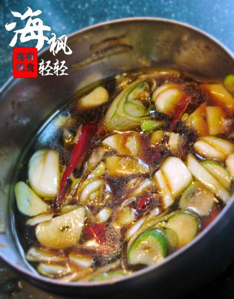 带鱼炖白菜步骤2