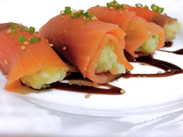 土豆泥三文鱼卷步骤7