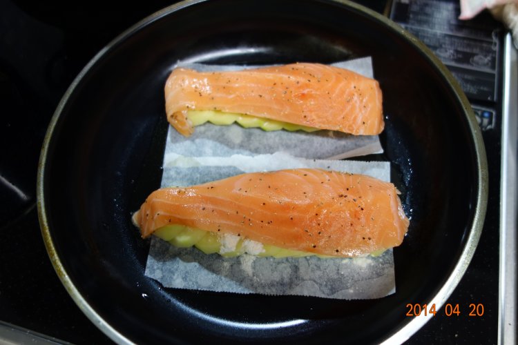煎三文鱼土豆步骤7