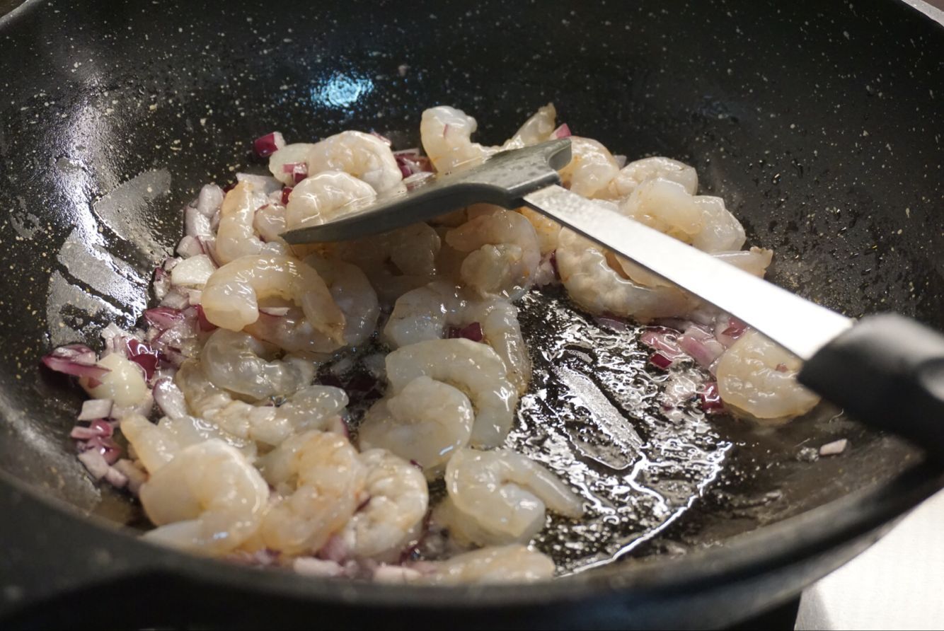 咖喱虾仁豆腐步骤3